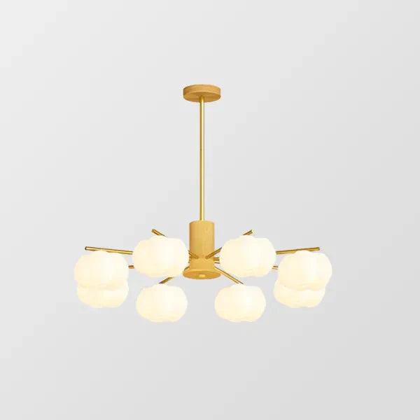 Creatieve houten katoenbollen woonkamer kroonluchter