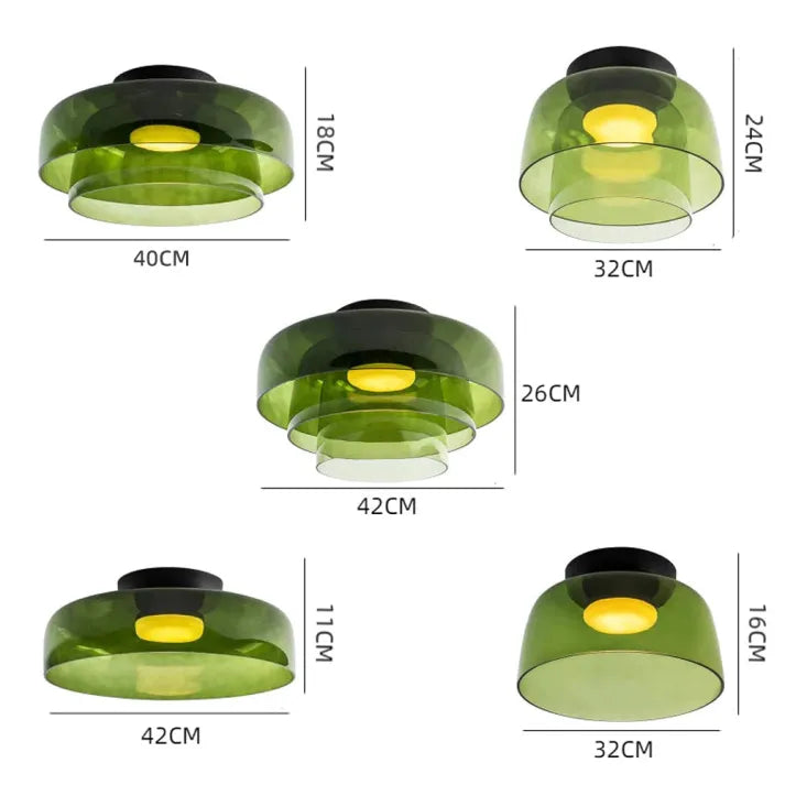 Noordse Designer Creatieve Persoonlijkheid Middeleeuwse Glas Plafondlamp