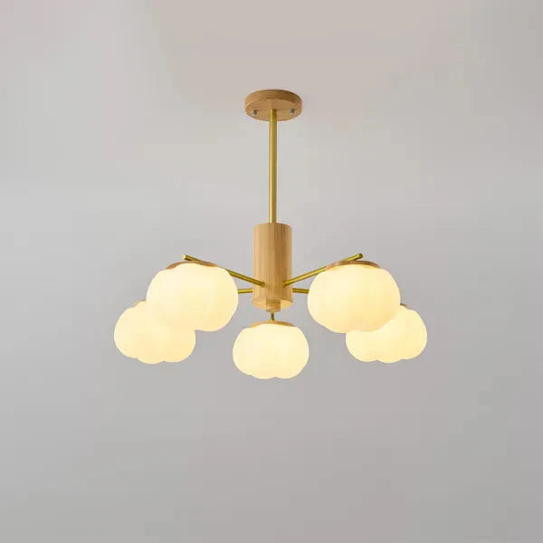 Creatieve houten katoenbollen woonkamer kroonluchter