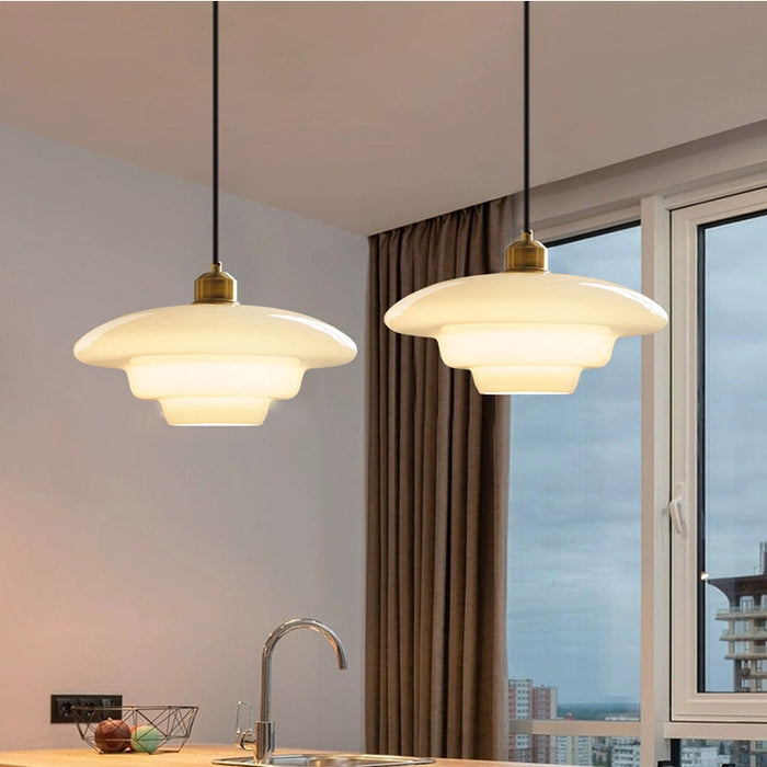 Witte Glas Hanglamp