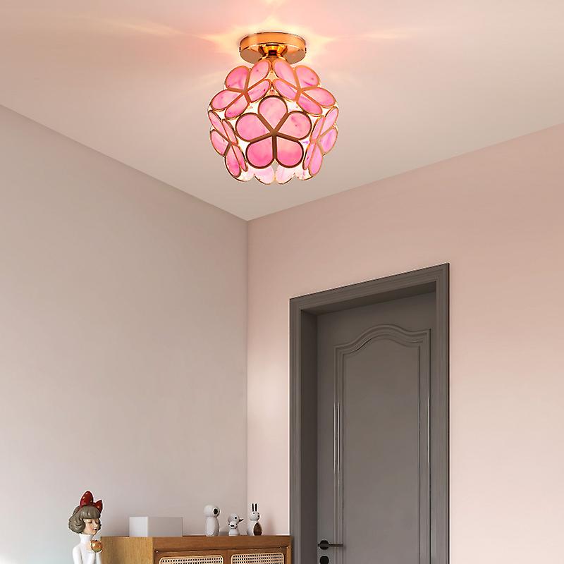 Design Bloemen Stijl Glas Hal Plafondlamp