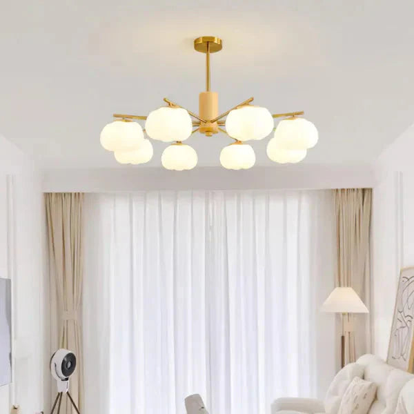 Creatieve houten katoenbollen woonkamer kroonluchter