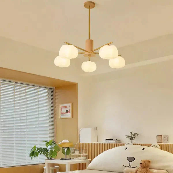 Creatieve houten katoenbollen woonkamer kroonluchter