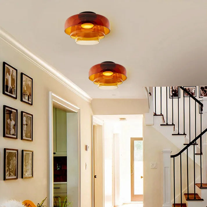 Noordse Designer Creatieve Persoonlijkheid Middeleeuwse Glas Plafondlamp
