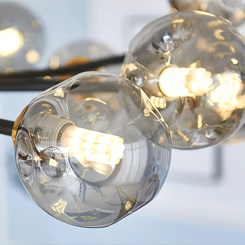 Moderne Kroonluchter van Geblazen Glas