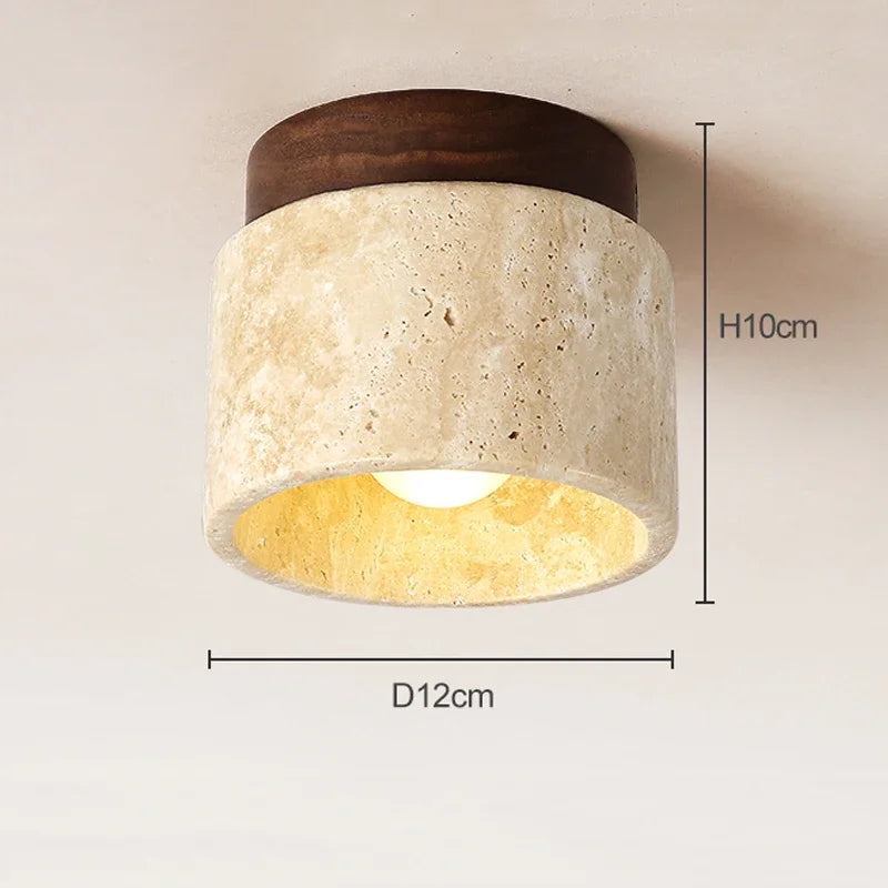 Japanse Creatieve Plafondlamp in Crème-Stijl