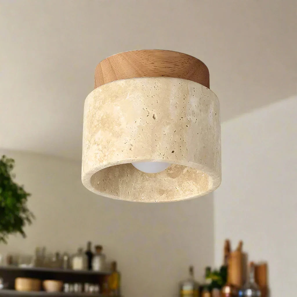 Japanse Creatieve Plafondlamp in Crème-Stijl