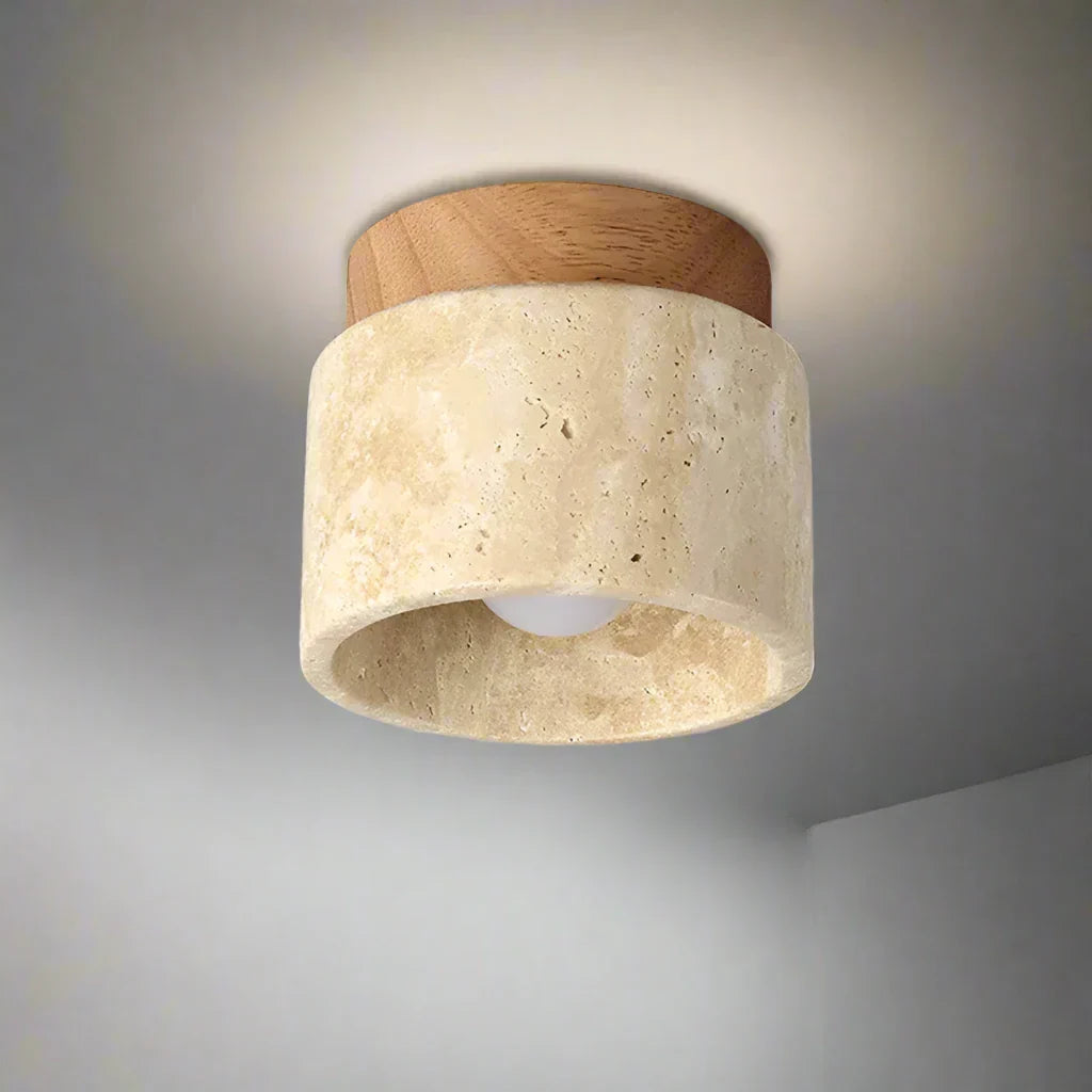 Japanse Creatieve Plafondlamp in Crème-Stijl