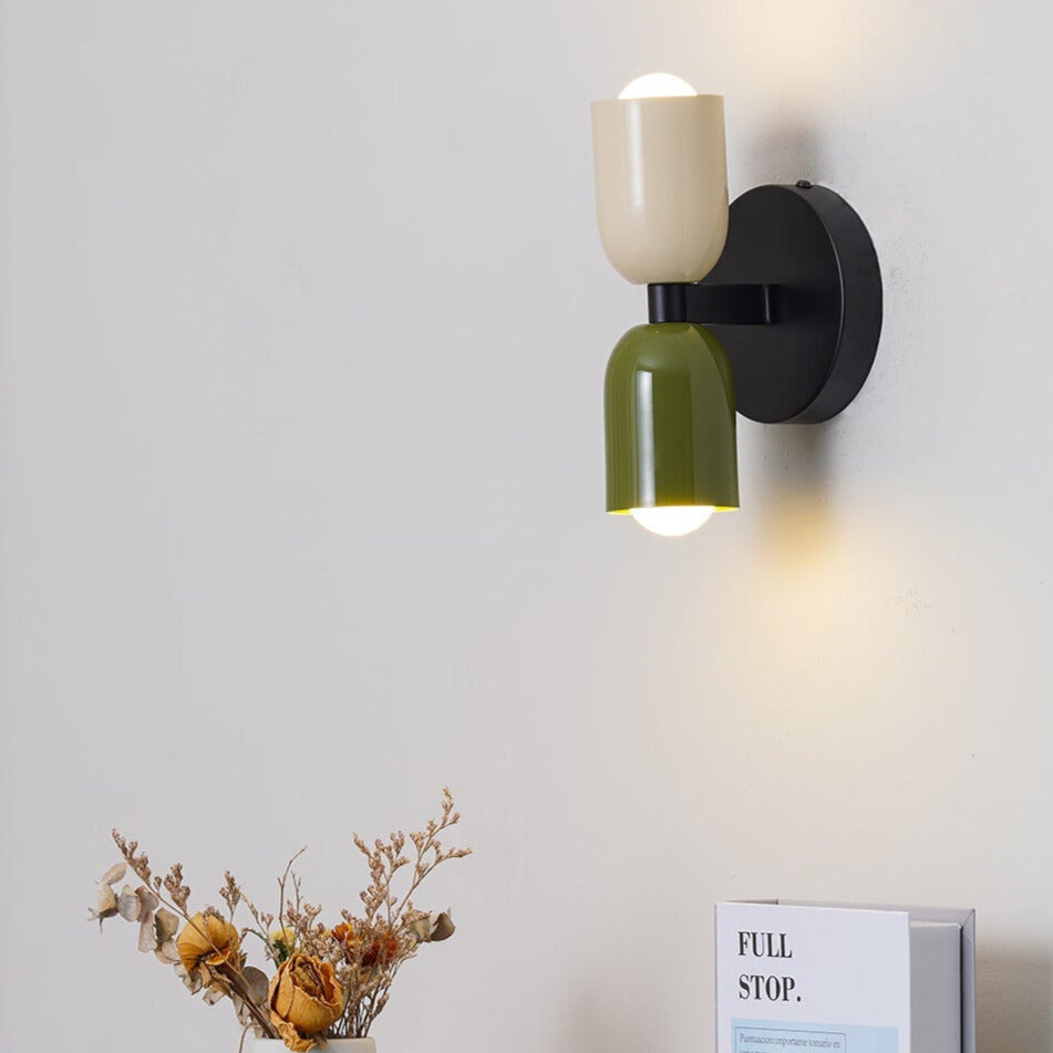 Vintage Doppelkopf Creatieve Home Deco Wandlamp