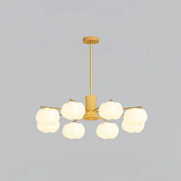 Creatieve houten katoenbollen woonkamer kroonluchter
