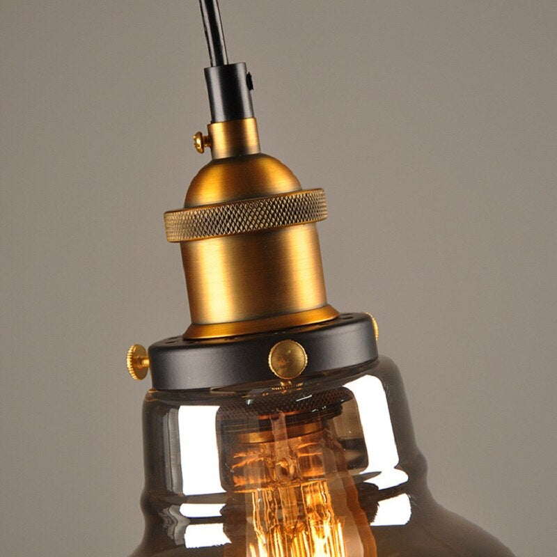 Antieke Glas Hanglamp | Vintage-Stijl