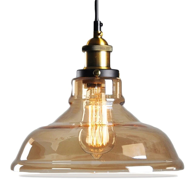 Antieke Glas Hanglamp | Vintage-Stijl