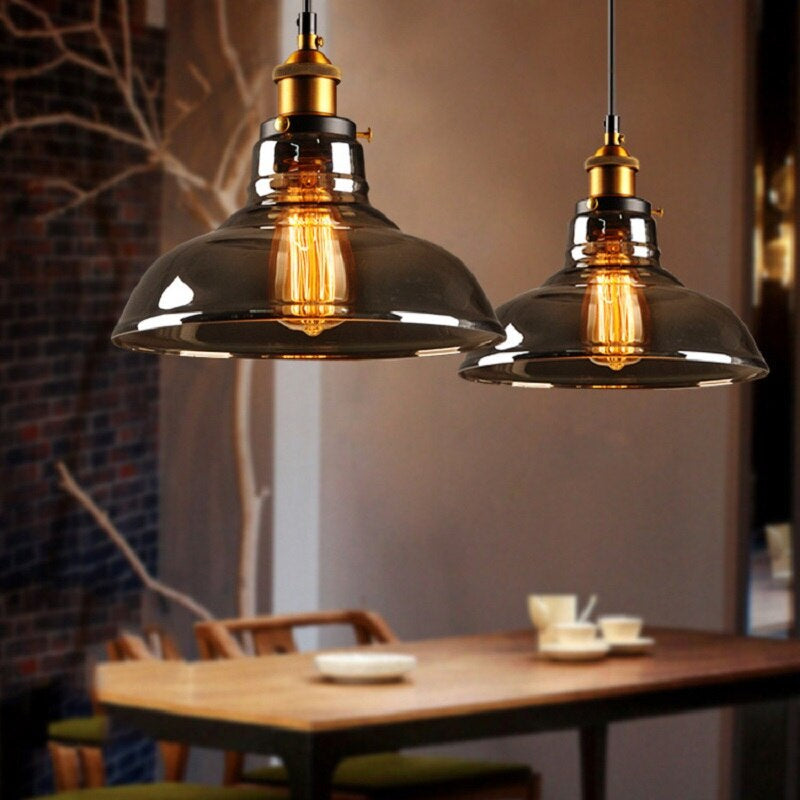 Antieke Glas Hanglamp | Vintage-Stijl