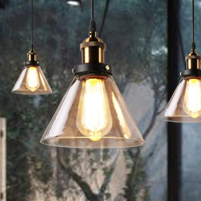 Antieke Glas Hanglamp | Vintage-Stijl