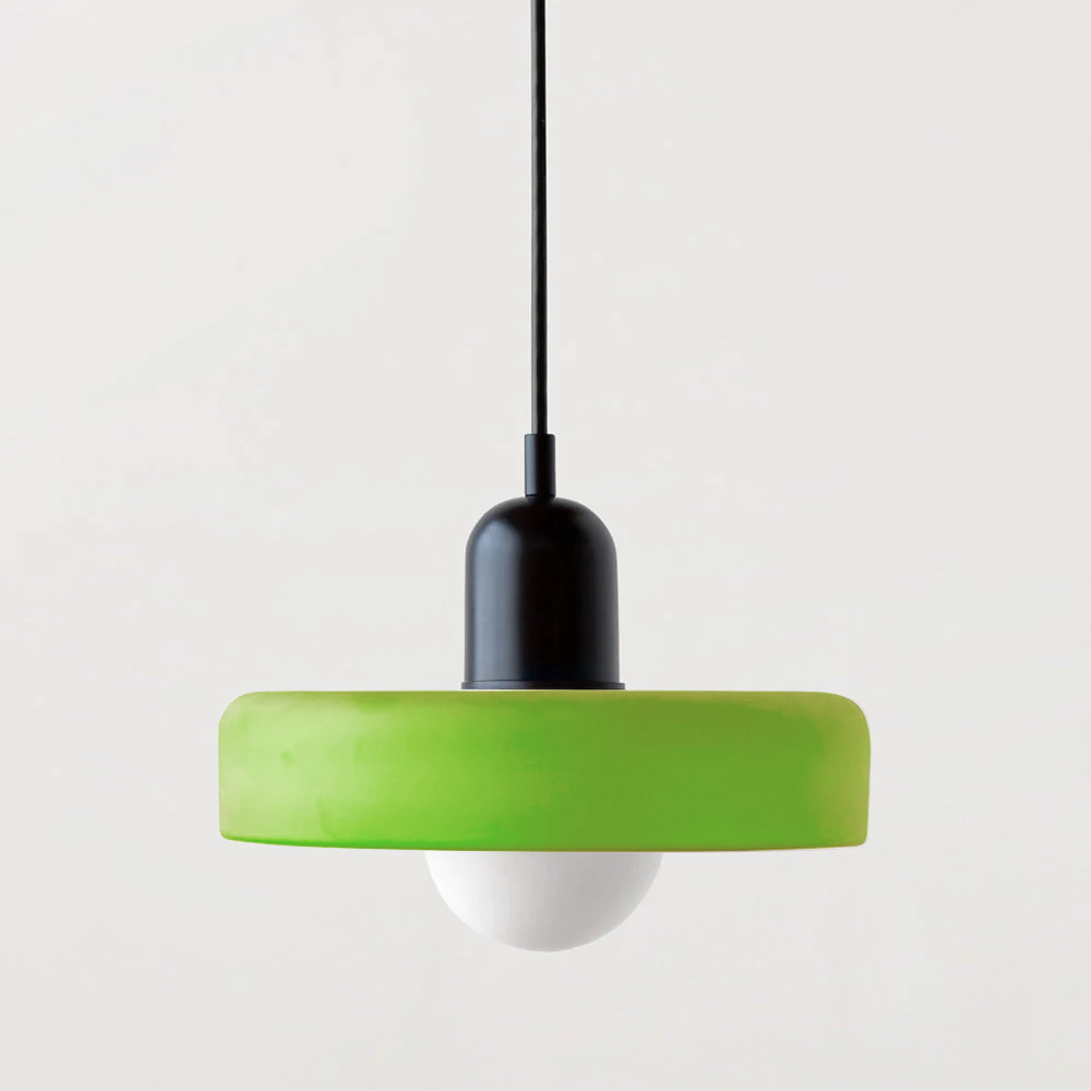 Bauhaus Hanglamp Gemaakt van Gekleurd Glas
