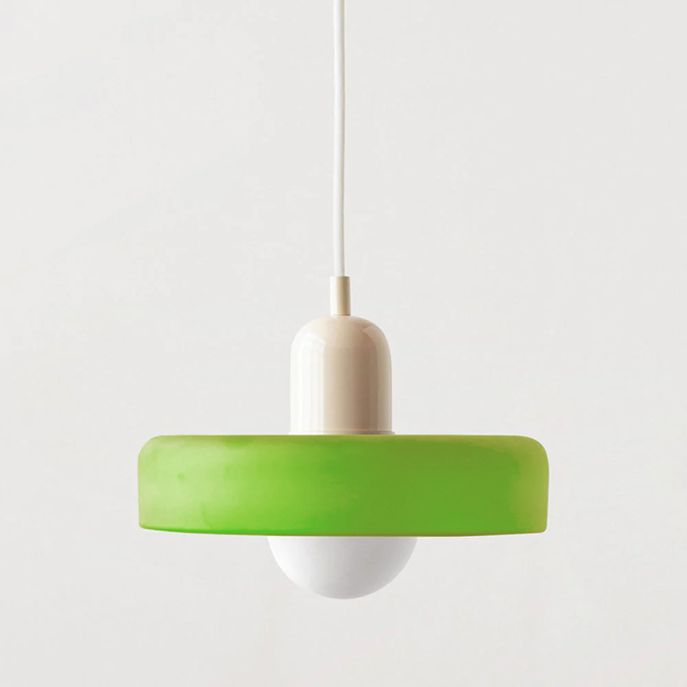 Bauhaus Hanglamp Gemaakt van Gekleurd Glas