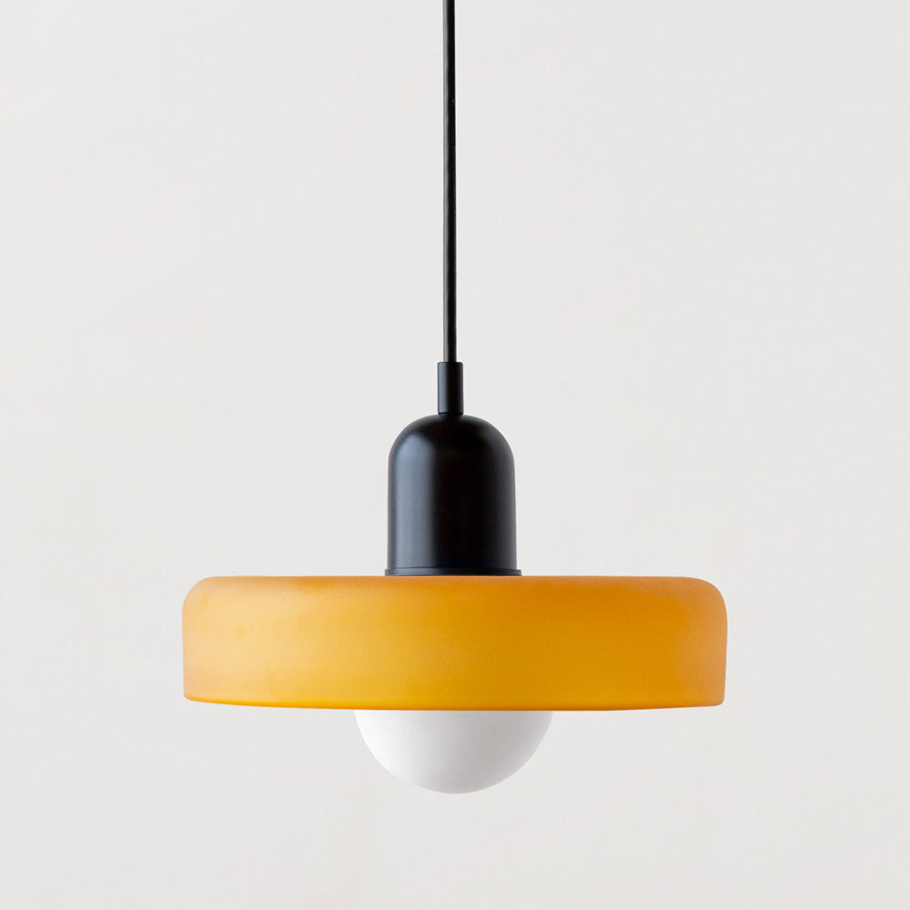Bauhaus Hanglamp Gemaakt van Gekleurd Glas