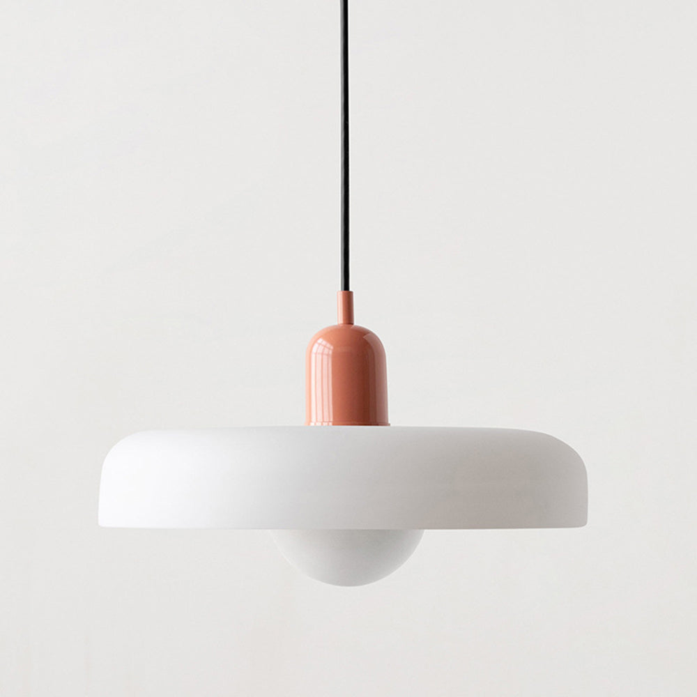 Bauhaus Hanglamp Gemaakt van Gekleurd Glas