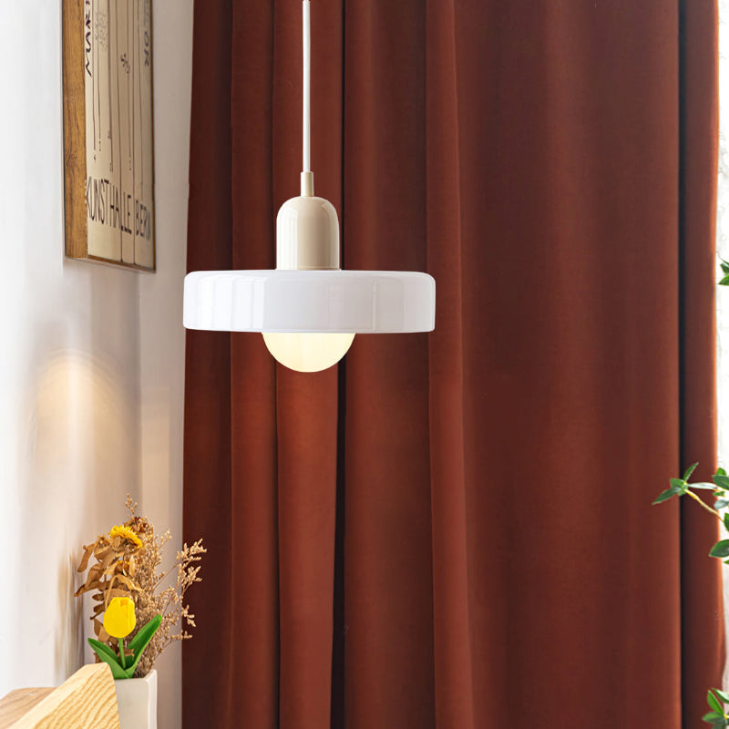 Bauhaus Hanglamp Gemaakt van Gekleurd Glas