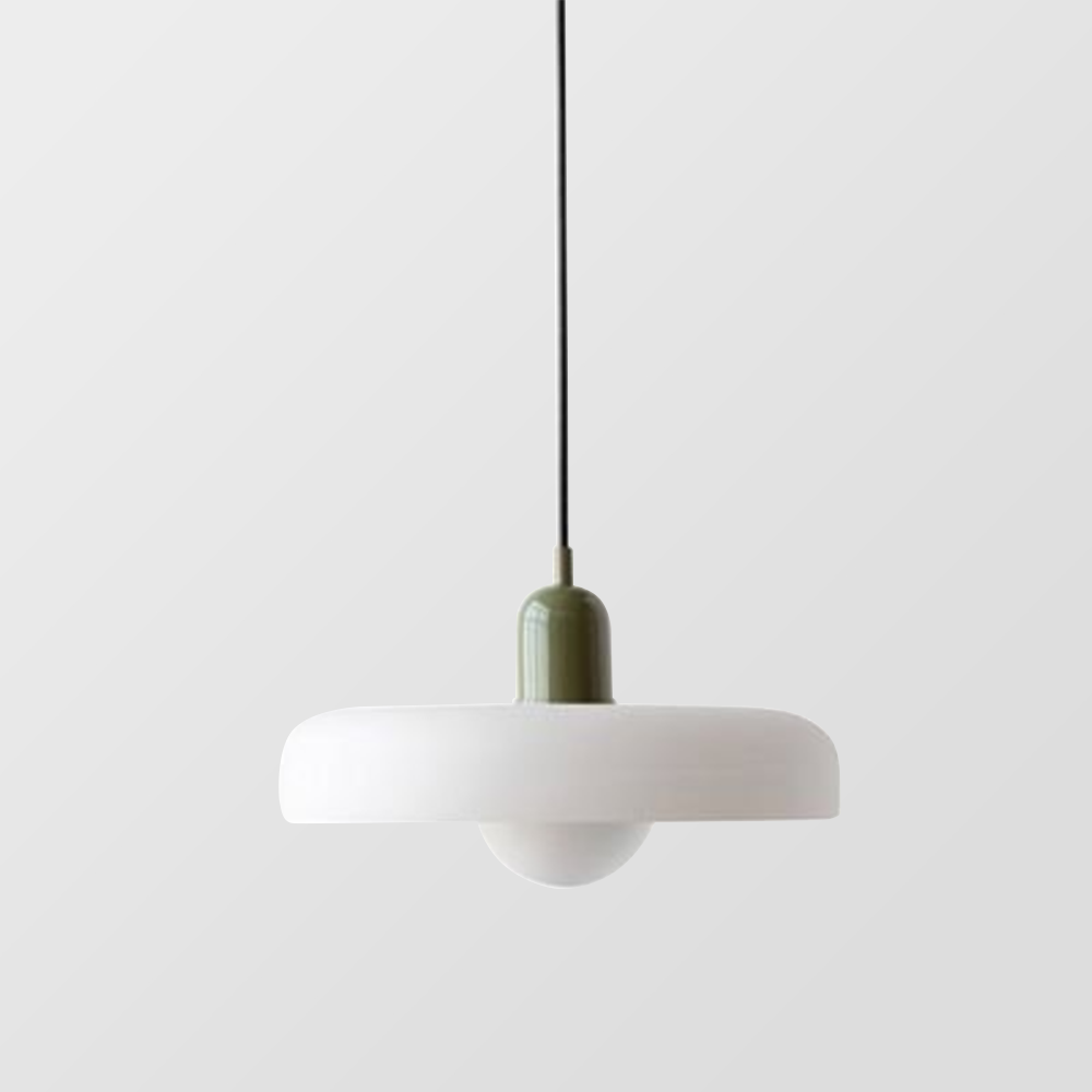 Bauhaus Hanglamp Gemaakt van Gekleurd Glas
