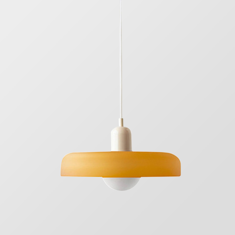 Bauhaus Hanglamp Gemaakt van Gekleurd Glas