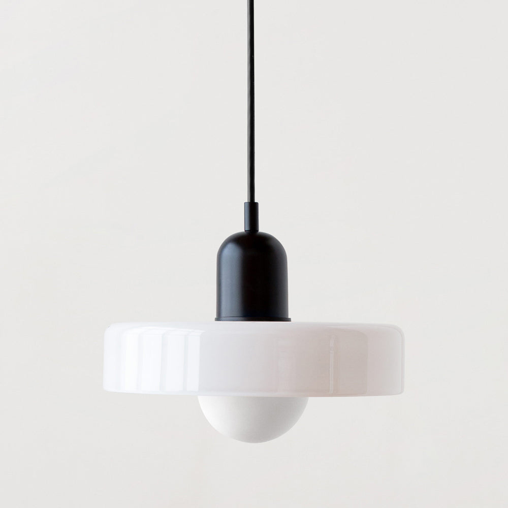 Bauhaus Hanglamp Gemaakt van Gekleurd Glas