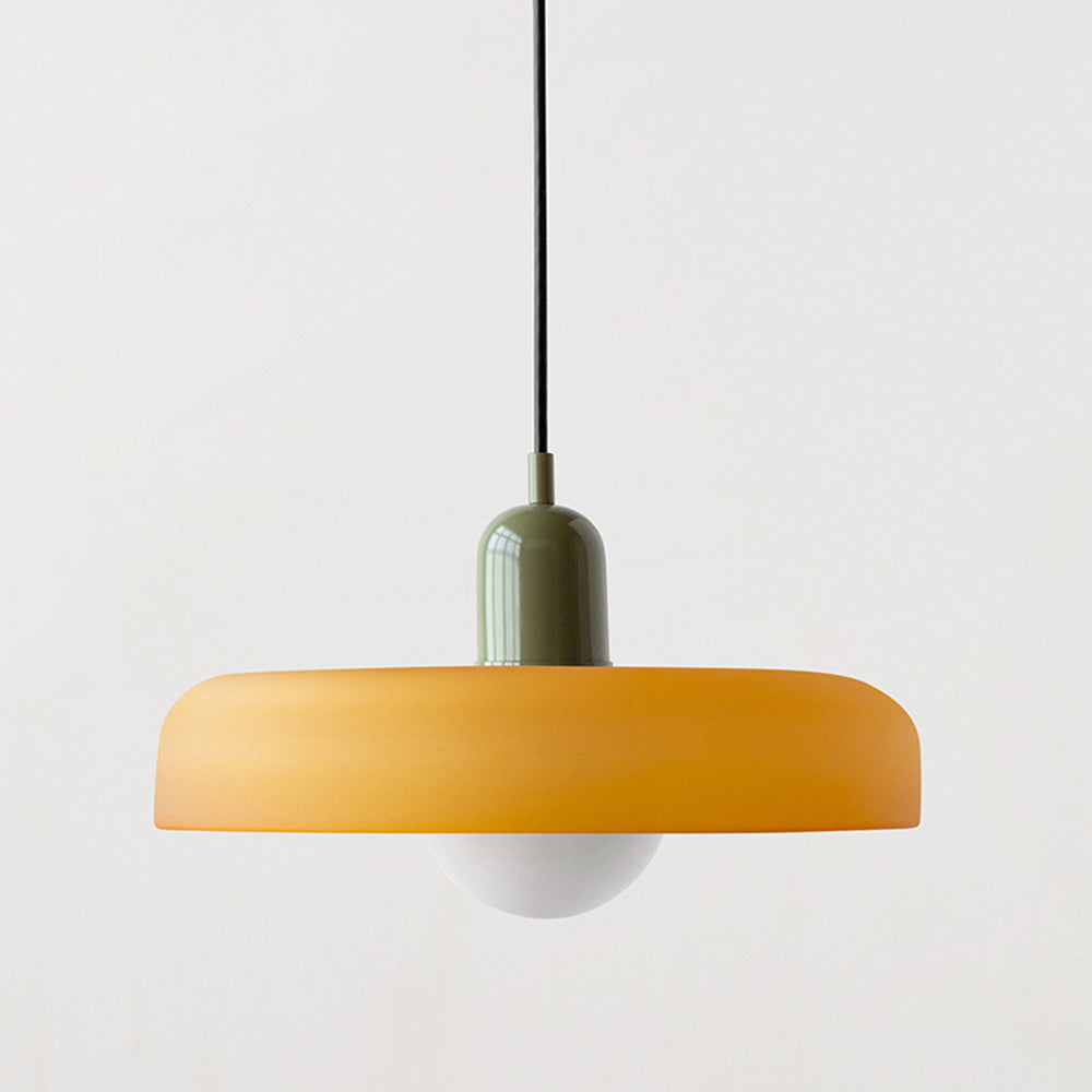 Bauhaus Hanglamp Gemaakt van Gekleurd Glas