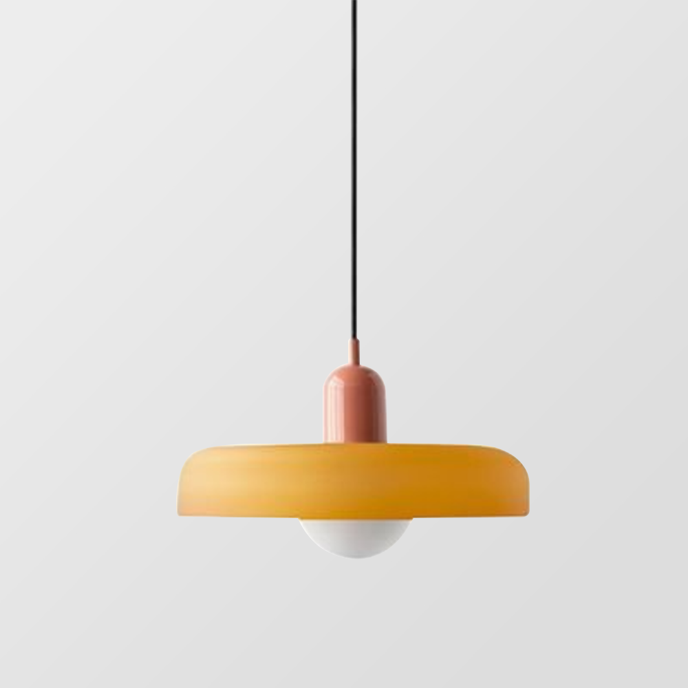 Bauhaus Hanglamp Gemaakt van Gekleurd Glas