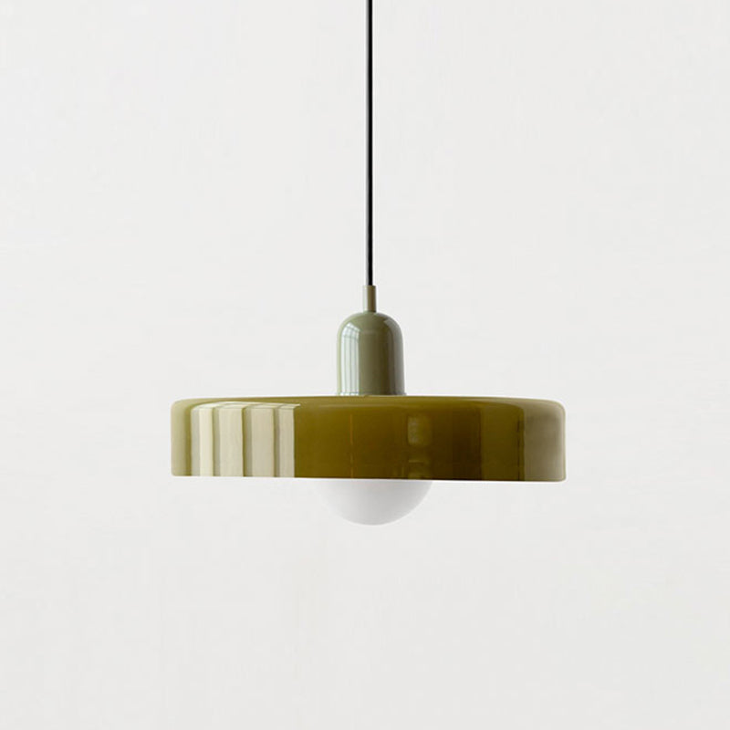 Bauhaus Hanglamp Gemaakt van Gekleurd Glas