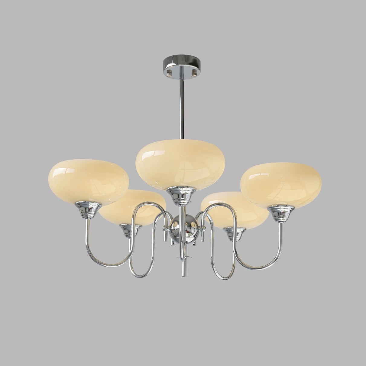 Bubble Creamy Persimmon Glas Kroonluchter