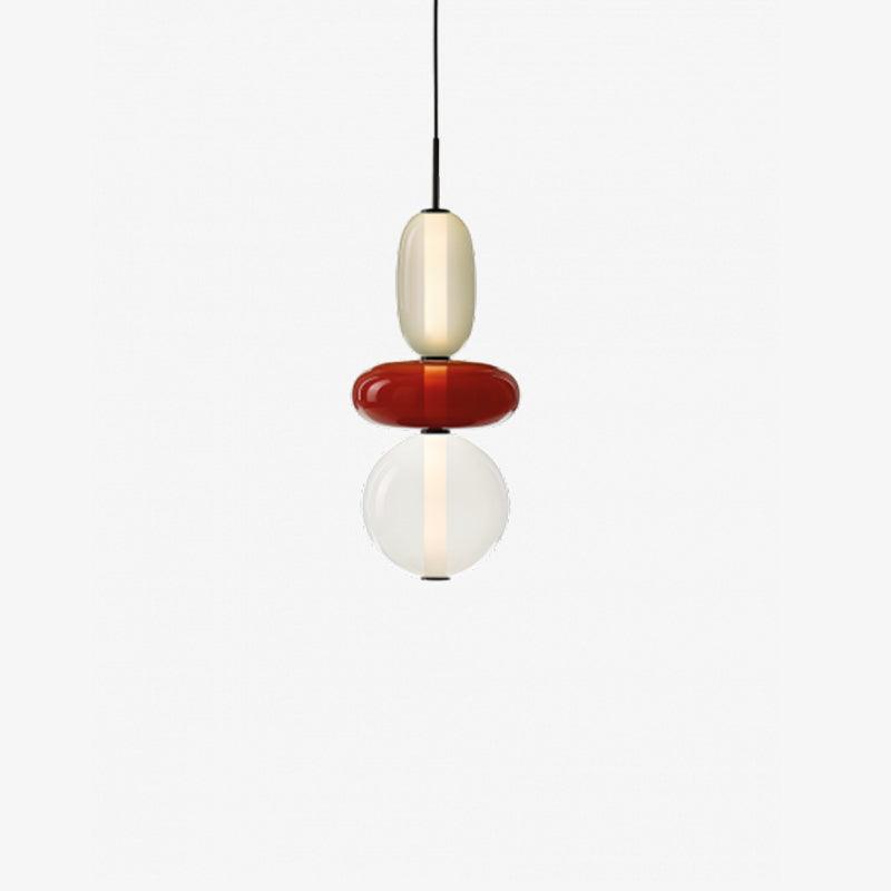 Hanglamp van gekandiseerd glas
