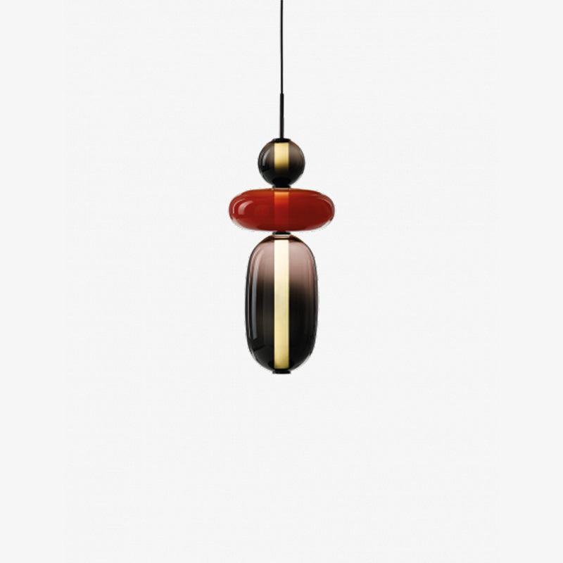 Hanglamp van gekandiseerd glas