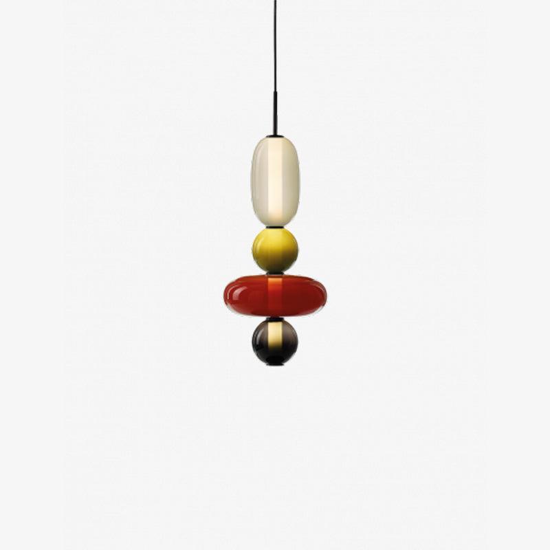 Hanglamp van gekandiseerd glas