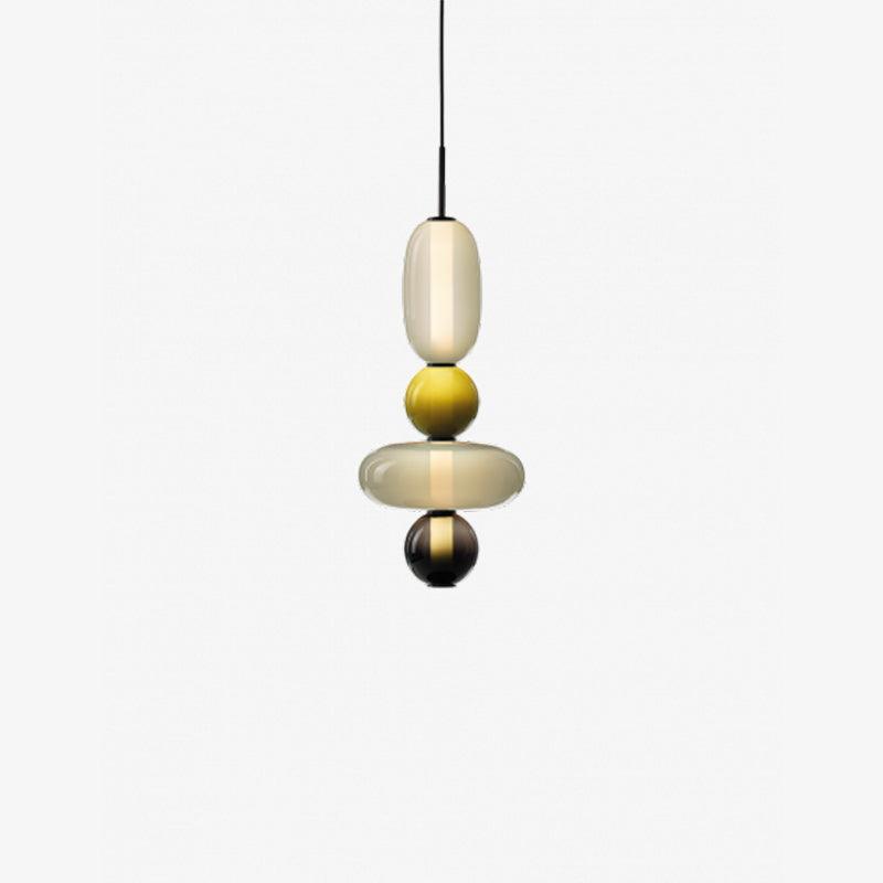 Hanglamp van gekandiseerd glas