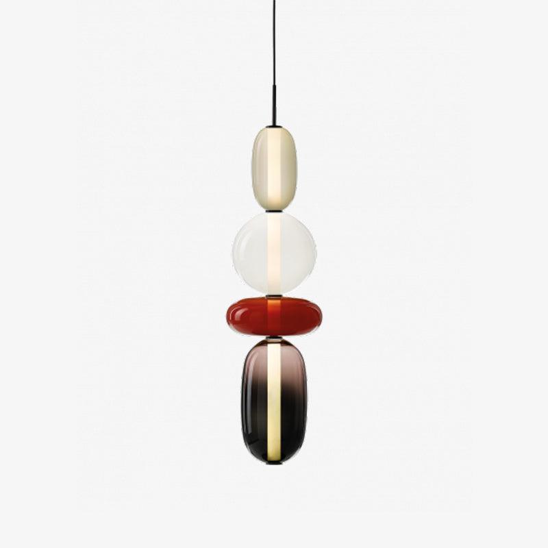 Hanglamp van gekandiseerd glas
