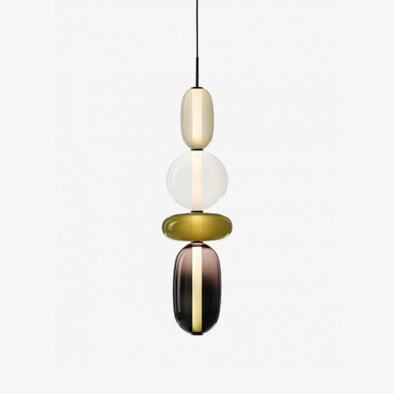 Hanglamp van gekandiseerd glas