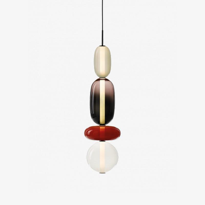 Hanglamp van gekandiseerd glas