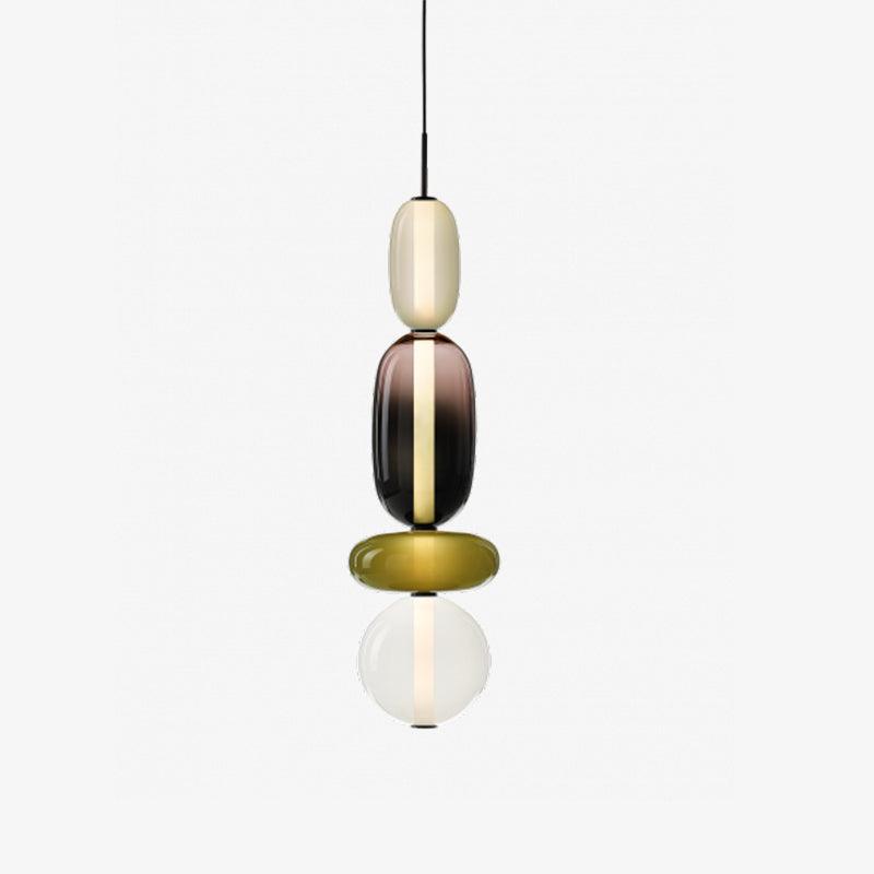 Hanglamp van gekandiseerd glas