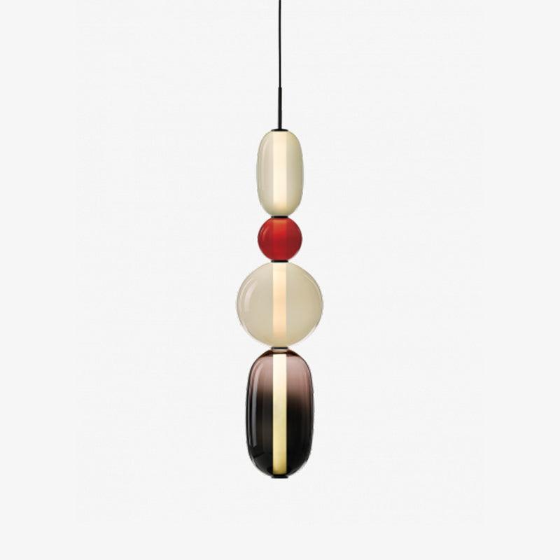 Hanglamp van gekandiseerd glas