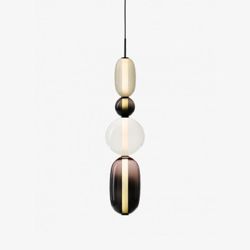 Hanglamp van gekandiseerd glas