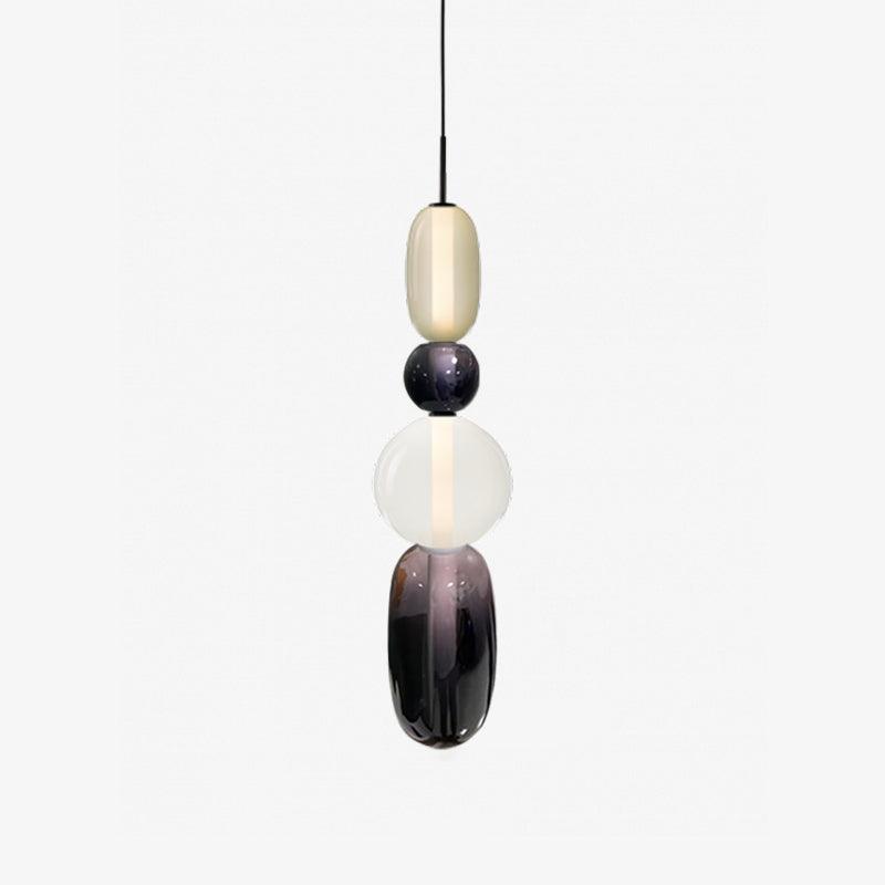 Hanglamp van gekandiseerd glas