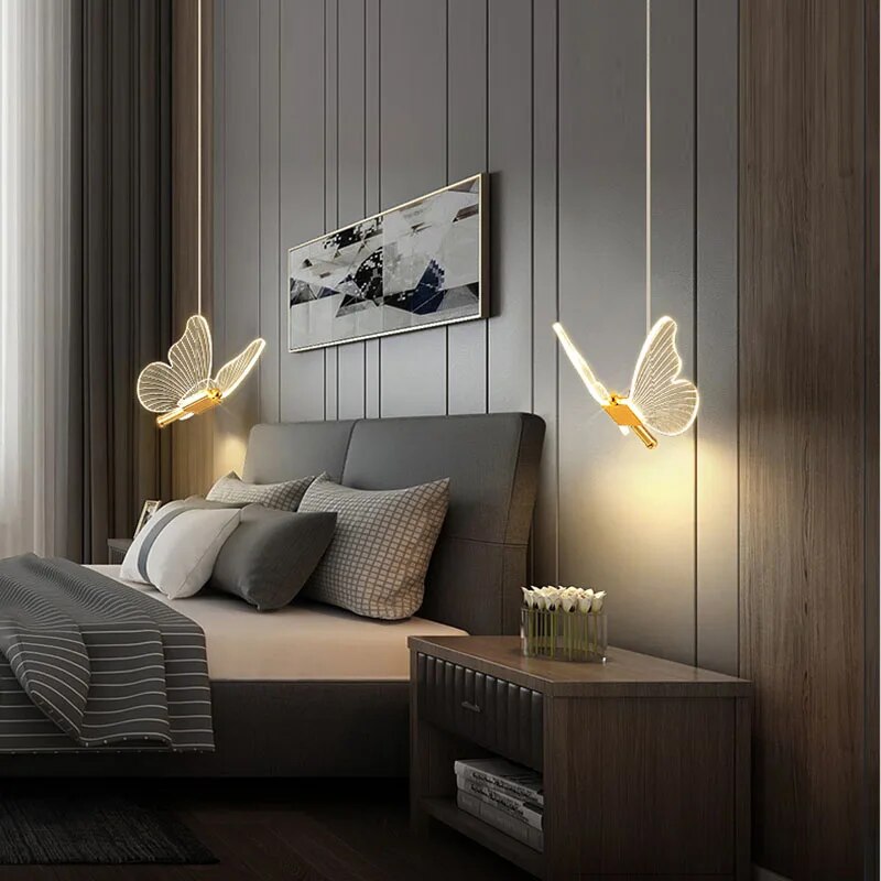 Hanglamp in de vorm van een vlinder