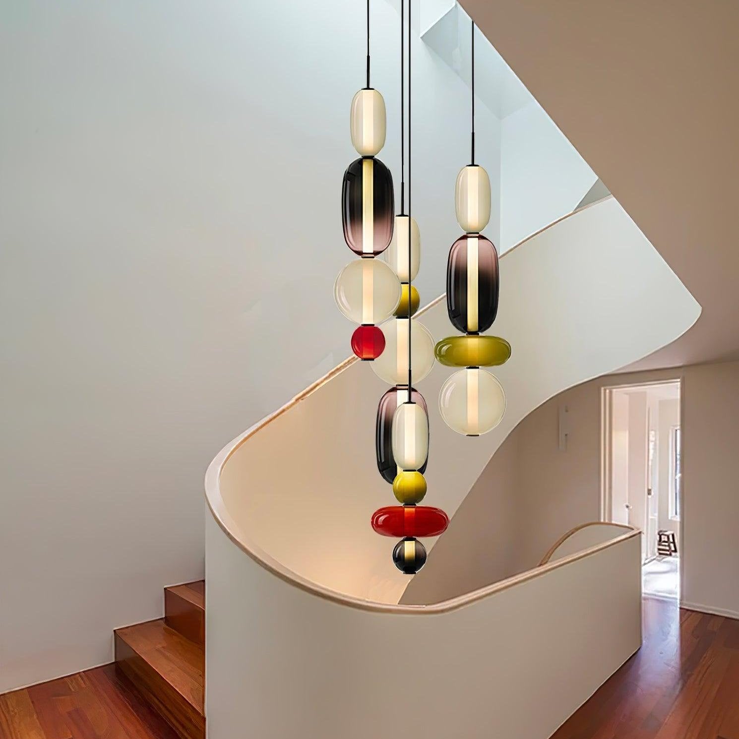 Hanglamp van gekandiseerd glas