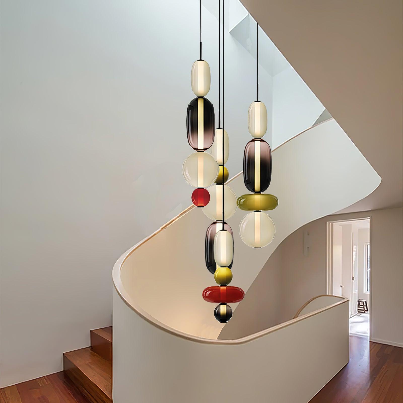 Hanglamp van gekandiseerd glas