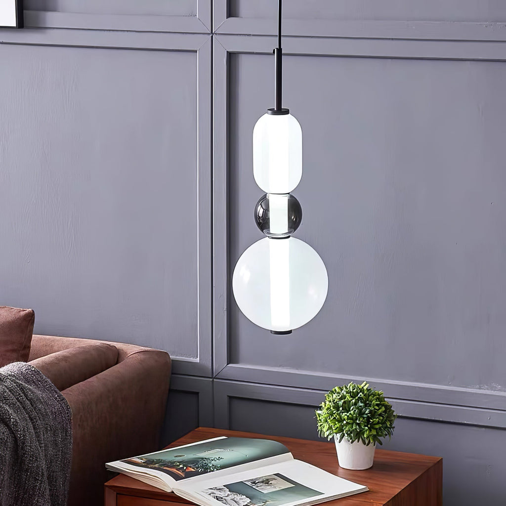 Hanglamp van gekandiseerd glas