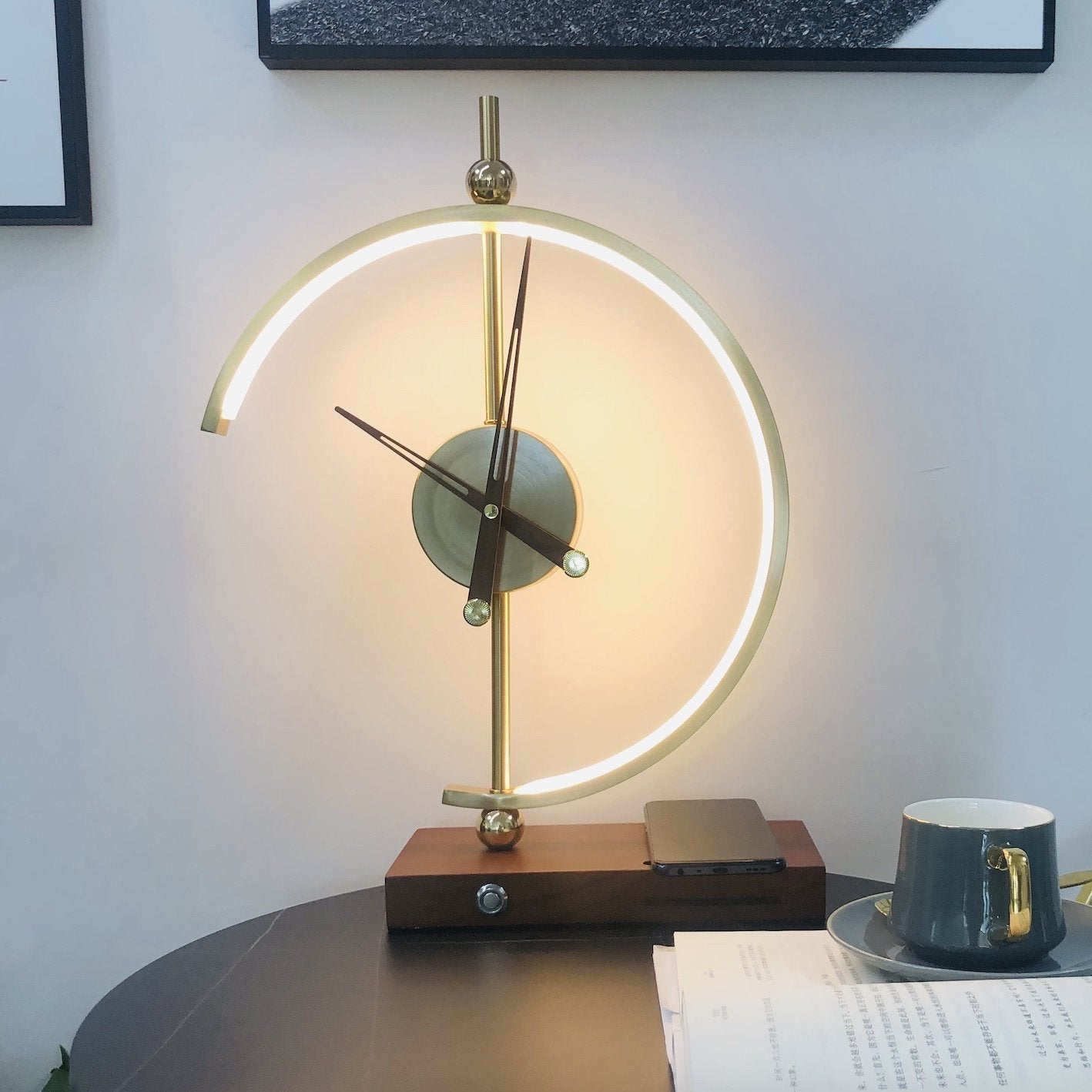 NagoyaLight | Luxe Lamp Klok met Oplader