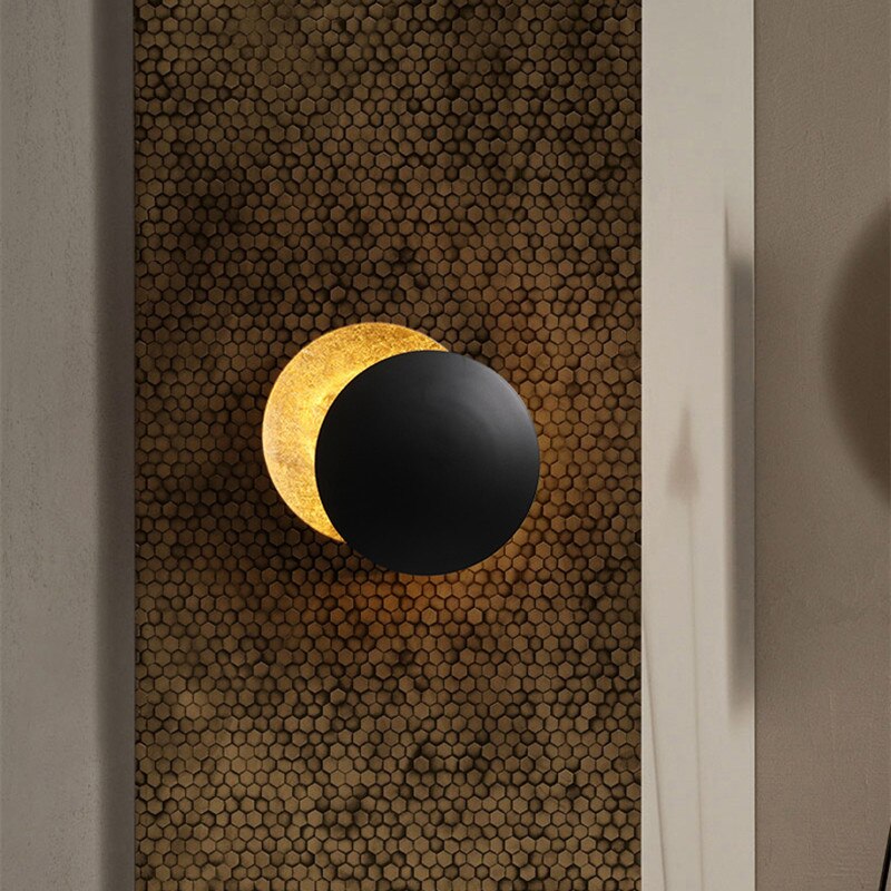 Eclipselamp - Zonsverduistering Wandlamp