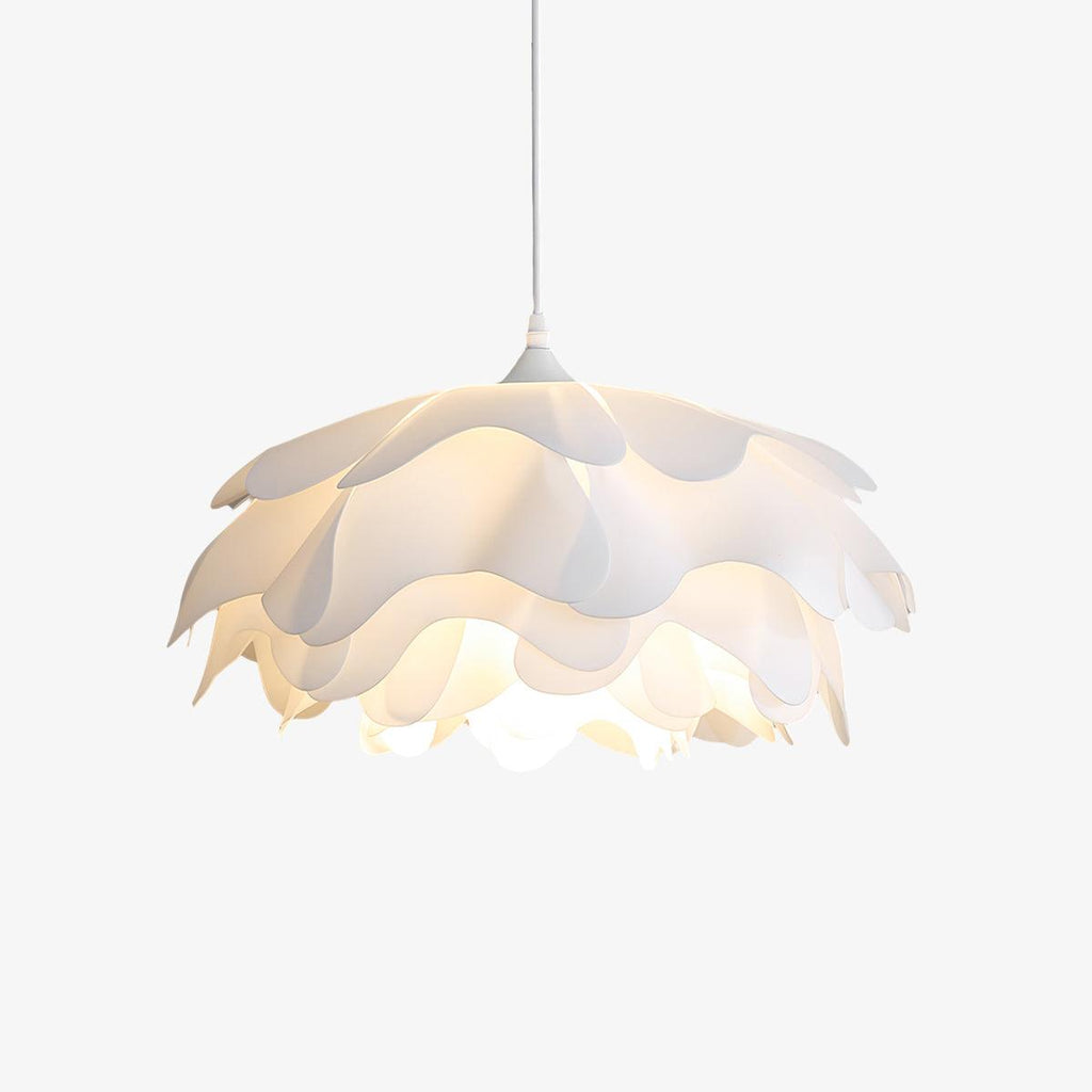Witte Hanglamp in Bloemvorm