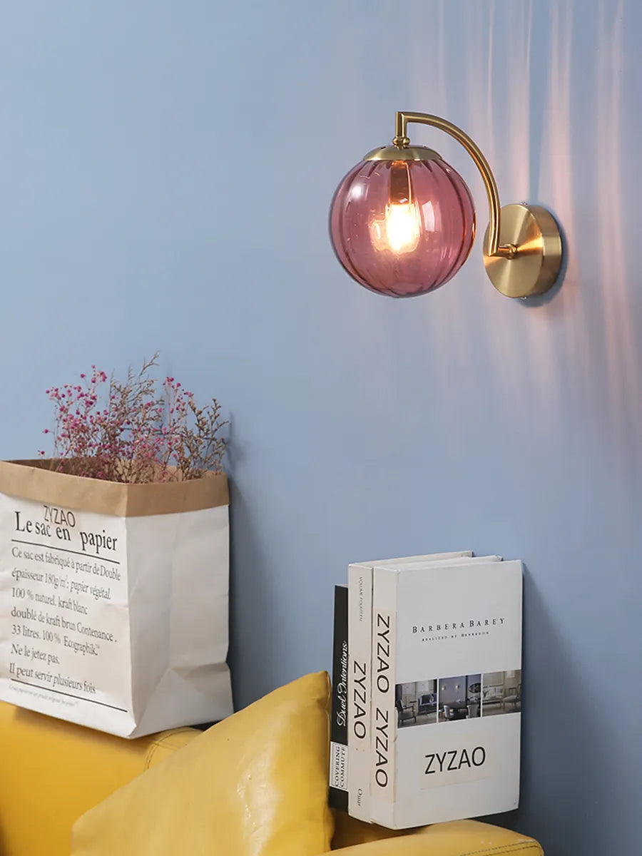 Glaslamp - LED-Wandlamp