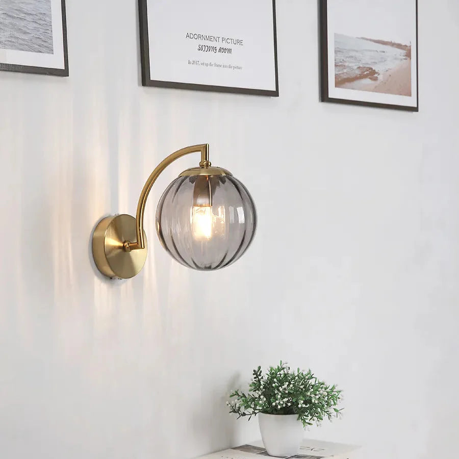 Glaslamp - LED-Wandlamp